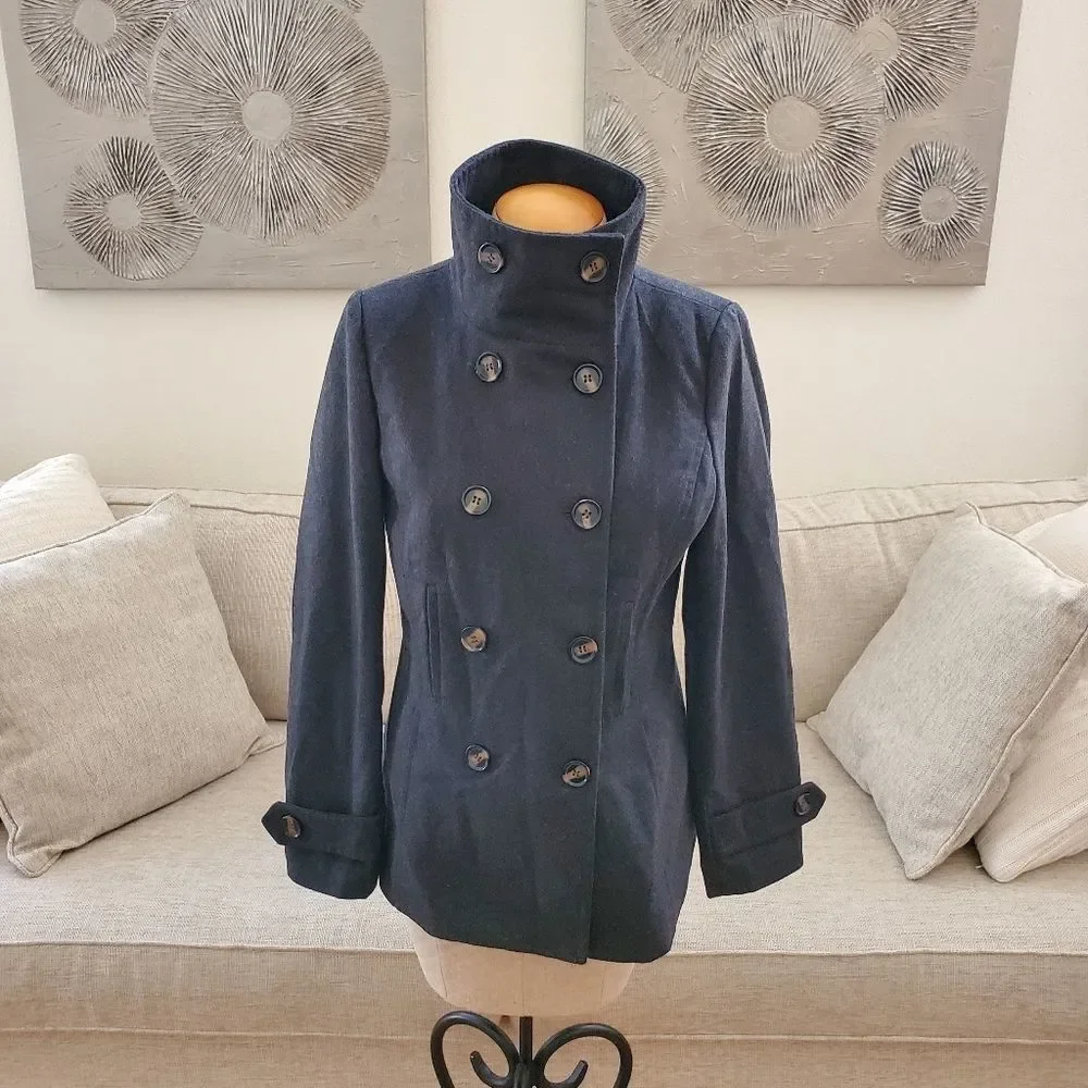 Thread & Supply Charcoal Gray Pea Coat